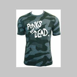 Punks not Dead nočný " ruský " maskáč - Nightcamo SPLINTER, pánske tričko 100%bavlna